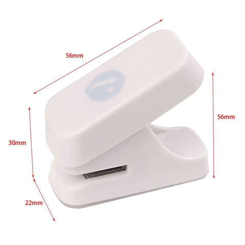 Mini Mushroom Hole Punch 1 Hole Puncher Handheld Paper Punch For Booklets And Crafts, shown side view with dimensions 56x22 mm.