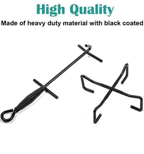Cast Iron Dutch Oven Lid Lifter And Folding Lid Stand For Camping Heavy Duty Steel Trivet Lifter And Skillet Holder