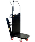 This Electric Stair Climbing Hand Truck Cart Is A Total Beast For Moving Heavy Gear. It Features Flexi Wheels And Shock Absorption So You Can Glide Up Steps Like A Boss Without Breaking Your Back Or Sweating Hard. Compact design with sturdy handle and five roller flexi wheels.