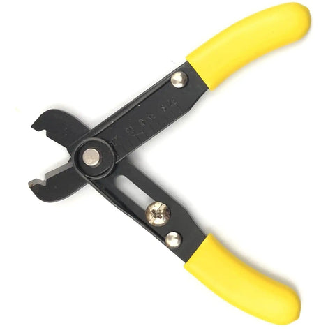 5 Inch Wire Stripper And Cutter With Self Opening Cushioned Grip Handles For 8 To 30 Gauge Wire Adjustable Stopper