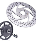 Beefy Disc Brake Rotor For Bikes And Ebikes, 180mm And 203mm Options, 6 Bolt Mount, 3mm Thick Stainless Steel With Slotted Heat Dissipation Design