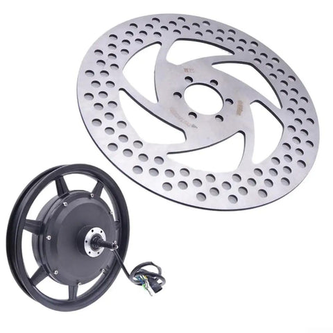 Beefy Disc Brake Rotor For Bikes And Ebikes, 180mm And 203mm Options, 6 Bolt Mount, 3mm Thick Stainless Steel With Slotted Heat Dissipation Design