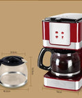 Kickstart Your Mornings With This Automatic Bean To Cup Coffee Machine Featuring A Reusable Permanent Filter And Backlit Touch Panel That Pulls Killer Espresso Shots For An Absolute Game Changer Home Barista Setup, showcasing the red coffee machine with glass carafe.
