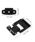 Heavy Duty Stainless Steel Locking Paddle Latch With Quick Toggle Clasp Perfect For Insulated Coolers Toolboxes And Outdoor Storage Boxes in black with measurements.