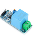 Knockout Precise Ac Voltage Sensor Module Packing A Nifty Zmpt101B Chip Single Phase Detection Board with blue casing.