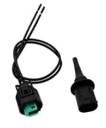 2 Pack Outside Ambient Air Temperature Sensor With Connector Pigtail Harness For Mercedes Benz Cars Plug And Play Sensor Connector OEM 0075421318 0005428418 5S11829 front view