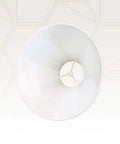 Inside view of Empire Basic Lamp Shade 7x20x12.5 Beige With Silk Type Shantung Fabric And Softback Linen Lining Fits Standard Spider Fitter Brass