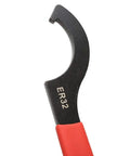 Beefy Workhorse Collet Chuck Holder For MT4 ER32 M16 Carbon Steel Tooling Holder with ER32 labeled wrench close-up