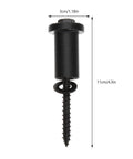 Adjustable Carbon Steel Sliding Barn Door Track Spacers With Tension Bolts And Beefed Up Heavy Duty Wall Connectors close-up view.