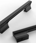 10 Pack 5 Inch Matte Black Cabinet Handles For Kitchen And Bath, Cabinet Pulls And Drawer Front Hardware, 128mm Length, Easy Install