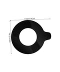 Two Piece Rubber Flat Washers Kit For Excavator Pin And Bucket Linkage Shim Parts Loader Arm Bushing Heavy Duty Anti Vibration Pads Durable Replacement Set For Quick Maintenance And Secure Connections, black 11.8cm washer