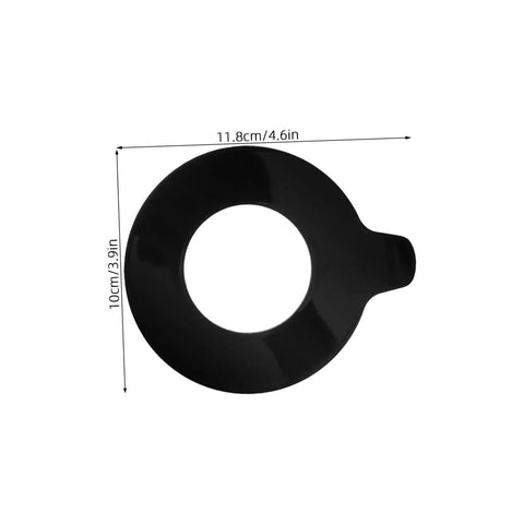Two Piece Rubber Flat Washers Kit For Excavator Pin And Bucket Linkage Shim Parts Loader Arm Bushing Heavy Duty Anti Vibration Pads Durable Replacement Set For Quick Maintenance And Secure Connections, black 11.8cm washer