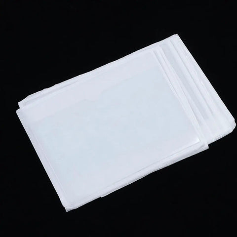 Self Adhesive PVC Card Sleeves With Label Pouches For Easy Classification And Fingerprint Protection Built To Handle Heavy Duty Workload For Warehouse Workhorse Shipping Boxes And Card Organization stacked transparent PVC card sleeves