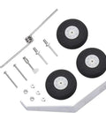 Heavy Duty Aluminum RC Plane Landing Gear Kit For Cessna 182 Replacement, Beefed Up DIY Parts With Foam Wheel Set shown