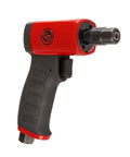 Slick Professional Pistol Grip Air Die Grinder With Adjustable Power Regulator And No Sweat Ergonomic Handle showing handle and attachment.