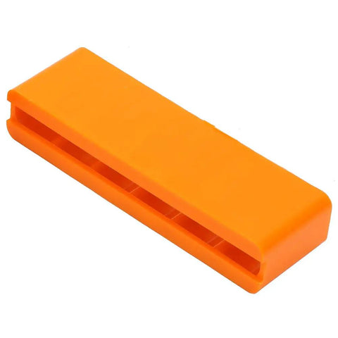 Heavy Duty 6-Station Adjustable Battery Welding Clamp Fixture Holder For Lithium Cells With Durable Industrial Plastic Build And Secure Grip, orange plastic holder