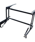 No Sweat Lift Top Coffee Table Kit With Heavy Duty Pneumatic Hinges shows a black hydraulic lift frame for tables.