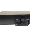 Heavy Duty 24 Compartment Black Metal Drawer Storage Box With Removable Tray, Locking Latch And Cushioned Easy Grip Handle