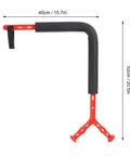 Golf Swing Trainer Aid For Warm Up And Posture Correction with adjustable red handle showing dimensions 40cm by 52cm