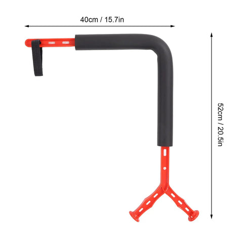Golf Swing Trainer Aid For Warm Up And Posture Correction with adjustable red handle showing dimensions 40cm by 52cm