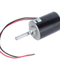 High Speed Permanent Magnet DC Motor 30W With Ball Bearings Runs Super Smooth And Quiet For Robotics DIY Projects CNC Accessories 12V 3500 RPM CW CCW Reversible Long Shaft Gear Drive System
