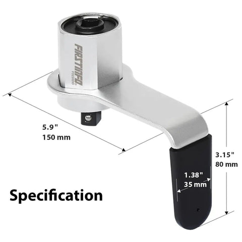 3.4 To 1 Compact Torque Multiplier For Auto Maintenance, Delivers Up To 600 Newton Meters Output, One Half Inch Drive From Male To Female Adapter, Handy Labor Saving Lug Nut Tool For Tire Changes, 443 Foot Pounds