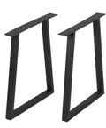 Industrial Black Metal Furniture Legs Set For DIY Coffee Tables And Desks Iron Table Legs 28 Inch Height 24 Inch Wide Heavy Duty Support Two Pack Great For Modern Home Projects And Upgrades