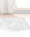 Heavy Duty Non Woven Dust Collector Bag For Nail Suction Machine With Secure Snap And Easy Change Design, white, flat on floor.