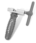 Image of a gray Bike Chain Breaker Tool Universal For 7 To 11 Speed Chains Chain Splitter For Road And Mountain Bikes with ergonomic handle