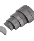 80 Piece Metal Woodruff Key Set With Eight Sizes Half Moon Keyway Assortment showing stacked carbon steel keys