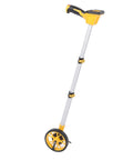 Fafeicy Digital Display Measuring Wheel with Backlit Screen showing yellow measuring wheel with a telescopic handle.