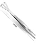 Precision Bonsai Tweezers And Rake Scraper Tool Set For Detailed Shaping And Soil Maintenance Stainless Steel Hand Tools For Plant Care Ideal For Hobbyists And Professionals Model JTT02, 220mm tweezers