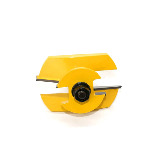Heavy Duty 12mm Shank Raised Panel Router Bit With Sweet Ogee Cutter For Gorgeous Woodworking Doors And Beautiful Decorative Profiles Youll Love, yellow cutting tool.