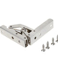 4 Pack 90 Degree Folding Door And Shelf Hinges With Concealed Bracket For Table Frames Heavy Duty Furniture Hinges Soft Close Silent Hydraulic Mechanism No Squeak shown with screws