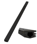 8 Meters Black Dust Protection Soft Cover Seal Strip For 6mm Slot 20 Series Aluminum Extrusion Profiles Flat Dustproof Seal Side Slot Strip For T Slot And V Slot DIY Projects, black plastic