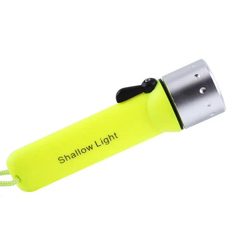 180 LED Diving Flashlight Underwater Torch In Fluorescent Green Safe Submarine Dive Light With Nylon Hand Strap Aluminum Body Waterproof