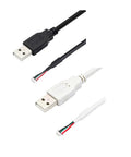 USB-A Male To MX1.25 Four Pin Terminal Connector Cable White With Dandy Wiring Setup And Awesome Connectivity For Your Projects Plus Nifty 1.25 Mm Pitch Adapter.