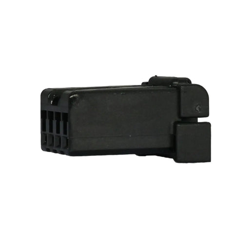 Heavy Duty Battery Current Sensor Connector Wiring Harness Drops Straight In Runs Sweet As Candy Fits Chevy Silverado And Gmc Sierra 1500 2500 HD Built Tough side view of the black connector.