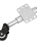 2 Inch PU Gate Wheel Swivel Caster With Spring Loaded Design Heavy Duty 110lbs Load Capacity Universal Mounting Plate For Gates And Doors
