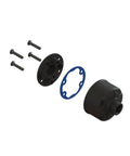 Composite Diff Case Kit For RC Car Differential ARA311154 with gasket and screws, showing durable parts for smooth power transfer.