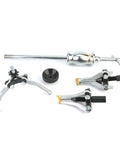 Heavy Duty Carbon Steel Gear Bearing Puller Kit With 1 Point 2 Kilogram Slide Hammer For Toughest Jobs Under The Hood 3 Jaw Setup Grabs Gear And Bearings From Any Side No Messy Tools Needed For Bad Ass Garage Repairs, 3 jaw puller kit with slide hammer