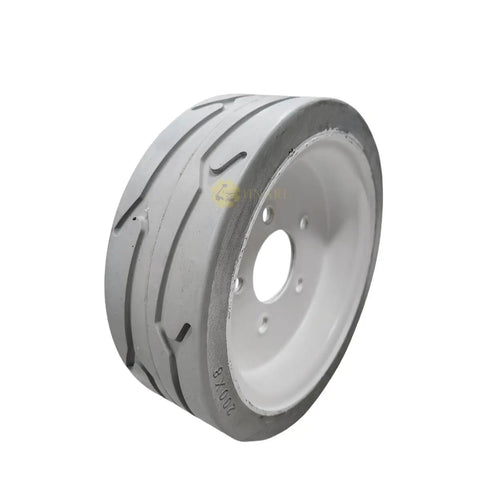 Non Marking 200X8 Front Tire And Rim Wheel Set Part 108020 Bulletproof Aftermarket Replacement For Skyjack Electric Scissor Lifts Heavy Gauge Rock Steady Swapping Guaranteed