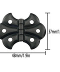 Antique Black Butterfly Hinge Set With 24 Screws For Cabinets Cupboards Doors And Small Furniture Boxes 4 Heavy Duty Metal Hinges