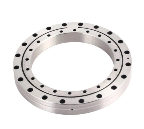 Top Tier Cross Roller Bearing For Cnc Turntables And Heavy Duty Rotary Joints Measures Two Eighty By Three Fifty Five Inner And Outer Dimensions With Point Four Inch Clearance Built Solid For Dead Smooth Industrial Swivel Action, stainless steel bearing with precision holes