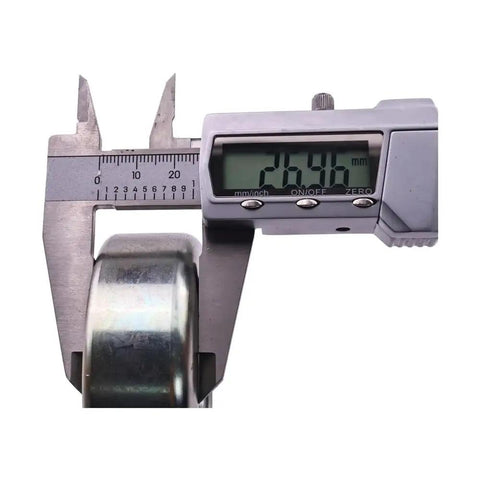 Pro Grade Heavy Duty Mast Roller Guide Bearing For Forklift Trucks Smooth Riding Operation High Load Tolerance detailed measurement showing 26.46mm thickness.