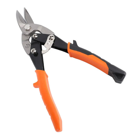 Badass 10 Inch Aviation Snips Left Cut CRV Steel Sheet Metal Shears Heavy Duty Tin Snips Ergonomic Non Slip Handles Cuts Metal Like Butter Smooth Slicing Action For Auto Repair And Construction Gig Pros Are Raving About This Gear