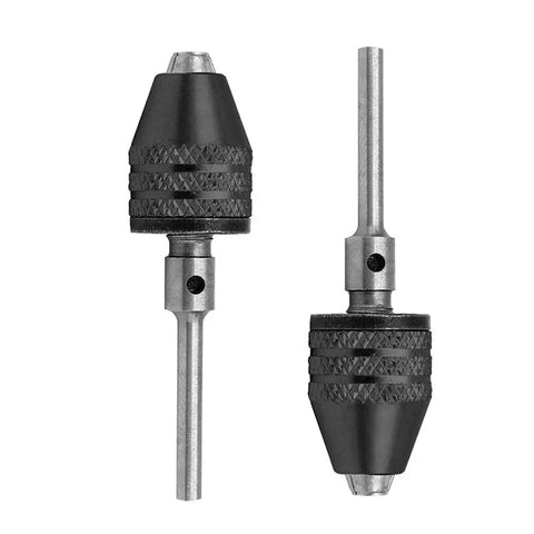 2Pcs Mini Keyless 3 Jaw Drill Chucks Adapter Quick Change Collet Converter for Electric Grinders and Engraving Machines