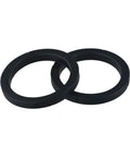 Espresso Machine Brewing Head Sealing Ring Set For Group Head Gasket, Heat Resistant Silicone, Black, 2-Pack Barista-Grade Replacement Gaskets