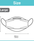 KF94 Face Mask 50 Pack Made In Korea With Four Layer MB Filter For Strong Respiratory Protection Size Large Diagram