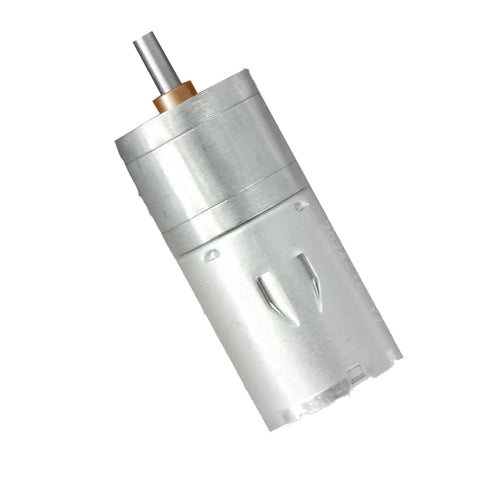 Two Pack 6-12V DC Gear Motors With Double Shaft High Torque Quiet 350 RPM All Metal Gears Durable For Smart Robot Cars And DIY Toys